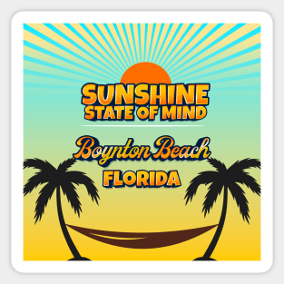 Boynton Beach Florida - Sunshine State of Mind Sticker